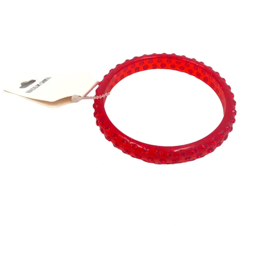 Various Colors Plastic Gem Stone Bangle Bracelets